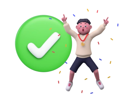 boy jumping up in happiness